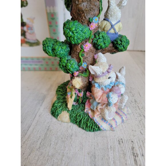 Easter collection large treehouse rabbits unique rustic decor birdhouse unique - Picture 10 of 11